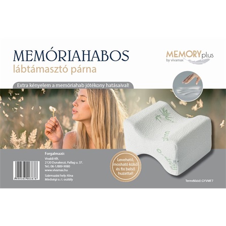 Memóriahabos lábtámasztó párna csomagolása Memóriahabos lábtámasztó párna csomagolással