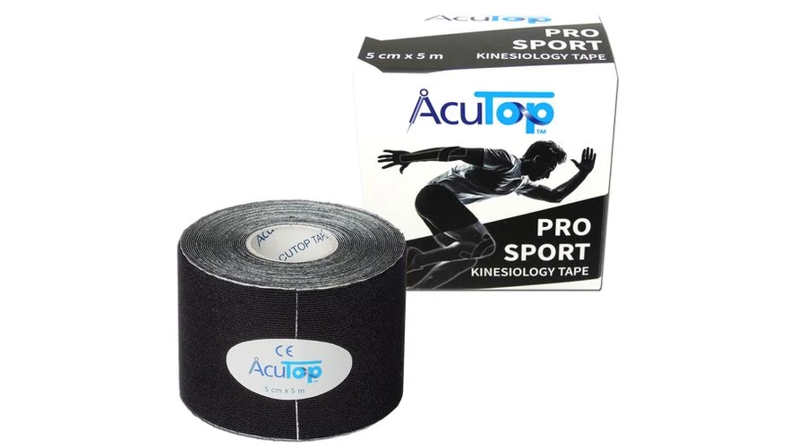 AcuTop Pro Sport fekete kineziológiai tapasz 5 cm x 5 m AcuTop Pro Sport fekete kineziológiai tapasz 5 cm x 5 m
